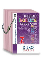Dilko Yayıncılık - Dilko Yayıncılık 7. Sınıf Resimli İngilizce Kelime Kartı