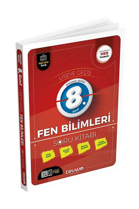 Dinamo Yayınları 8. Sınıf Fen Soru Kitabı Video Çözümlü
