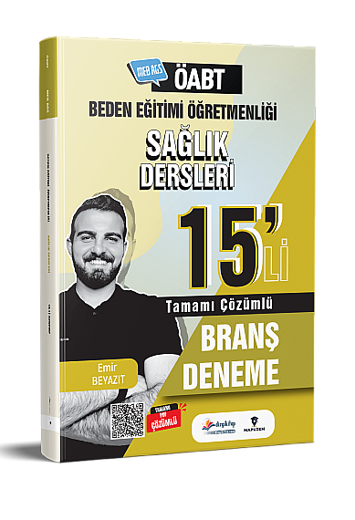 2027 MEB-AGS ÖABT Altın Gol Besyo Beden Eğitimi Öğretmenliği Sağlık Dersleri PDF Çözümlü 15 Deneme Dizgi Kitap - 1