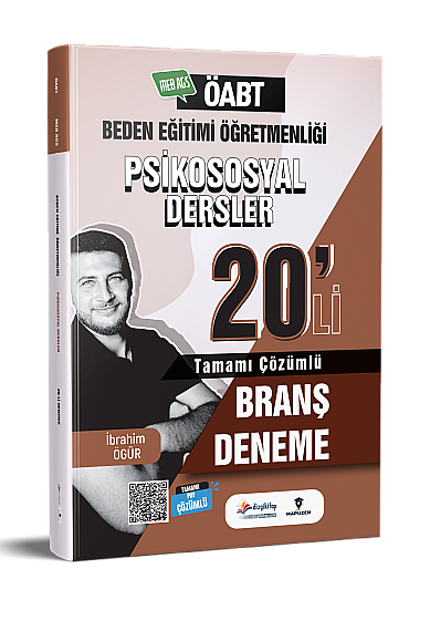 2027 MEB-AGS ÖABT Altın Gol Besyo Beden Eğitimi Öğretmenliği Psikososyal Dersler PDF Çözümlü 20 Deneme Dizgi Kitap - 1