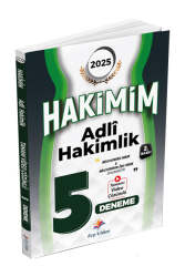 Dizgi Kitap 2025 Hakimim Adli Hakimlik Tamamı Video Çözümlü 5 Deneme Sınavı 2. Baskı - Dizgi Kitap Yayınları