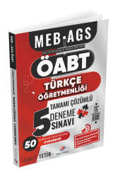 Dizgi Kitap MEB-AGS ÖABT Türkçe Öğretmenliği 5 Deneme - Dizgi Kitap Yayınları