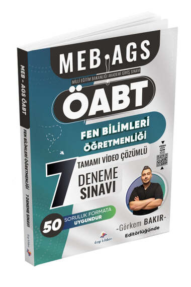 Dizgi Kitap MEB-AGS ÖABT Fen Bilimleri Öğretmenliği 7 Deneme Sınavı - 1