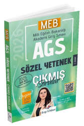 Dizgi Kitap 2026 MEB-AGS Tamamı Video Çözümlü Sözel Yetenek Çıkmış Sorular - Dizgi Kitap Yayınları