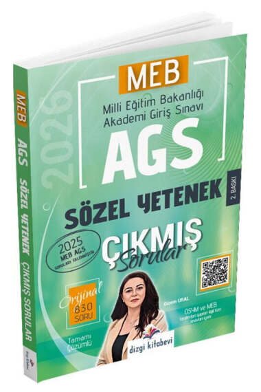 Dizgi Kitap 2026 MEB-AGS Tamamı Video Çözümlü Sözel Yetenek Çıkmış Sorular - 1