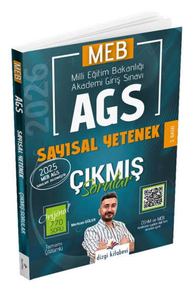 Dizgi Kitap 2026 MEB-AGS Tamamı Video Çözümlü Sayısal Yetenek Çıkmış Sorular - 1