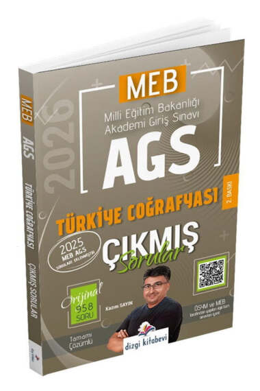 Dizgi Kitap 2026 MEB-AGS Tamamı Video Çözümlü Türkiye Coğrafyası Çıkmış Sorular - 1