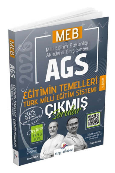 Dizgi Kitap 2026 MEB-AGS Tamamı Video Çözümlü Eğitimin Temelleri Türk Milli Eğitim Sistemi Çıkmış Sorular - 1
