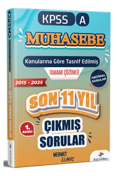 Dizgi Kitap 20206 KPSS-A Grubu Muhasebe Çıkmış Sorular Son 11 Yıl - 1