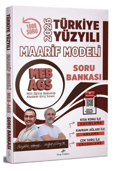 Dizgi Kitap 2026 MEB-AGS Türkiye Yüzyılı Maarif Modeli Soru Bankası Çözümlü - 1