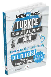 Dizgi Kitap ÖABT MEB-AGS Türkçe-Edebiyat-Sınıf Dil Bilgisi Çıkmış Sorular Konularına Göre Çözümlü - Dizgi Kitap Yayınları