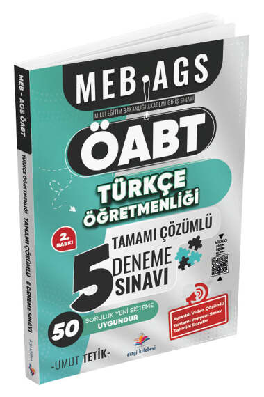 Dizgi Kitap ÖABT MEB-AGS Türkçe Öğretmenliği 5 Deneme Çözümlü - 1