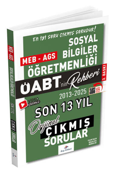 Dizgi Kitap 2026 ÖABT MEB-AGS nin Rehberi Sosyal Bilgiler Öğretmenliği Çıkmış Sorular Son 13 Yıl Çözümlü - 1