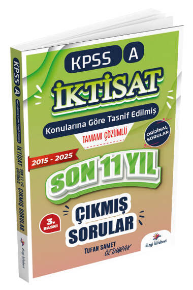 Dizgi Kitap 2026 KPSS A Grubu İktisat Çıkmış Sorular Son 10 Yıl Konularına Göre Çözümlü - 1
