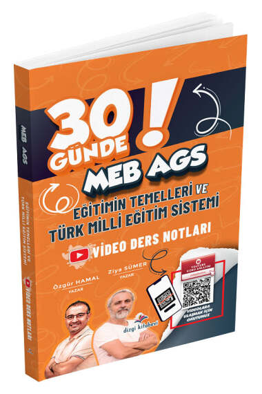 Dizgi Kitap 2026 MEB-AGS 30 Günde Eğitimin Temelleri ve Türk Milli Eğitim Sistemi Video Ders Notları - 1