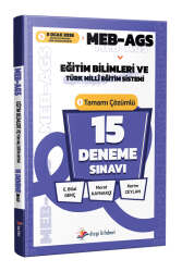Dizgi Kitap MEB-AGS Eğitim Bilimleri ve Türk Milli Eğitim Sistemi 15 Deneme Çözümlü - Dizgi Kitap Yayınları
