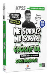 Dizgi Kitap Ne Sordu Ne Sorar KPSS Coğrafya Tamamı Video Çözümlü Soru Bankası - Dizgi Kitap Yayınları
