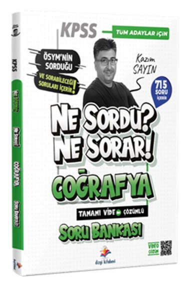 Dizgi Kitap Ne Sordu Ne Sorar KPSS Coğrafya Tamamı Video Çözümlü Soru Bankası - 1