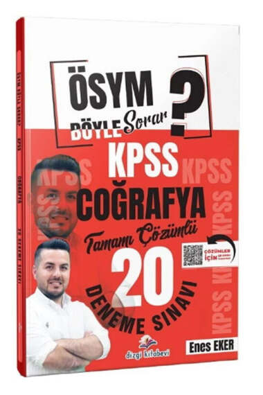 Dizgi Kitap KPSS Coğrafya ÖSYM Böyle Sorar 20 Deneme - 1