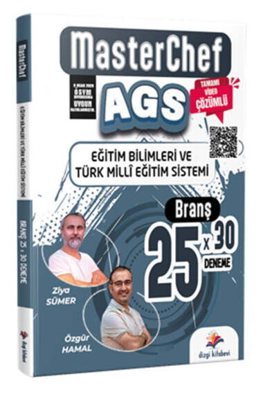 Dizgi Kitap MasterChef MEB AGS Eğitim Bilimleri ve Türk Milli Eğitim Sistemi 25 Branş Deneme - 1