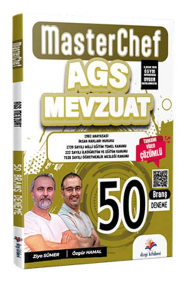 Dizgi Kitap MasterChef MEB AGS Mevzuat Tamamı Video Çözümlü 50 Branş Deneme - 1