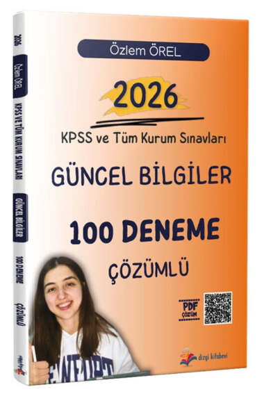 Dizgi Kitap 2026 KPSS ve Tüm Kurum Sınavları Güncel Bilgiler Tamamı PDF Çözümlü 100 Deneme - 1