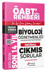 Dizgi Kitap 2027 MEB AGS ÖABT Biyoloji Öğretmenliği Son 14 Yıl Orijinal Video Çözümlü Çıkmış Sorular - Dizgi Kitap Yayınları