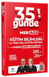 Dizgi Kitap 2027 MEB AGS 35 Günde Eğitim Bilimleri ve Türk Milli Eğitim Sistemi Video Ders Notları - Dizgi Kitap Yayınları