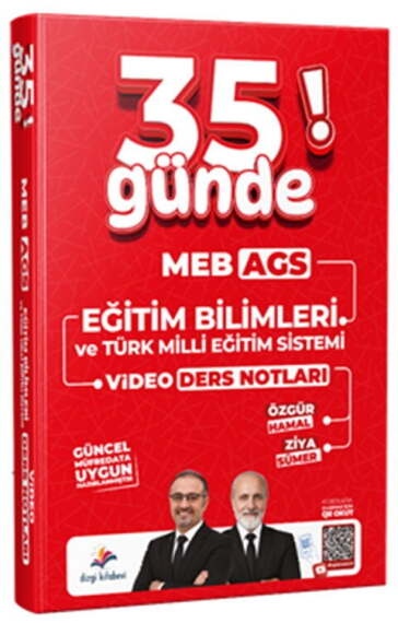Dizgi Kitap 2027 MEB AGS 35 Günde Eğitim Bilimleri ve Türk Milli Eğitim Sistemi Video Ders Notları - 1