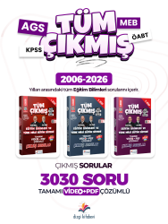 Dizgi Kitap 2027 AGS Eğitim Bilimleri Çıkmış Sorular ve Türk Milli Eğitim Sistemi Çıkmış Sorular Video ve PDF Çözümlü Ziya Sümer, Özgür Hamal 6. Baskı - Dizgi Kitap Yayınları