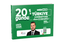 Dizgi Kitap 2027 MEB AGS 20 Günde Türkiye Coğrafyası Video Ders Notları Enes Eker - Dizgi Kitap Yayınları