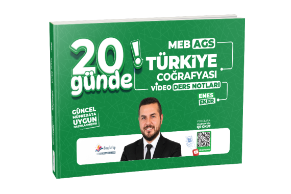 Dizgi Kitap 2027 MEB AGS 20 Günde Türkiye Coğrafyası Video Ders Notları Enes Eker - 1