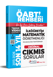 Dizgi Kitap 2027 MEB AGS ÖABT İlköğretim Matematik Öğretmenliği Çıkmış Sorular Son 14 Yıl Orijinal Video Çözümlü Dr. Yavuz Hoca 4. Baskı - Dizgi Kitap Yayınları