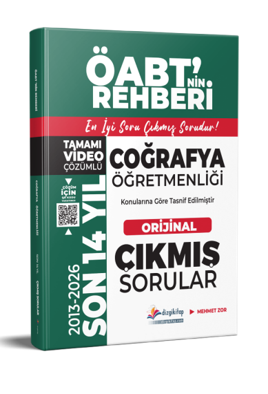 Dizgi Kitap 2027 MEB AGS ÖABT Coğrafya Öğretmenliği Çıkmış Sorular Son 14 Yıl Orijinal Video Çözümlü Mehmet Zor 4. Baskı - 1