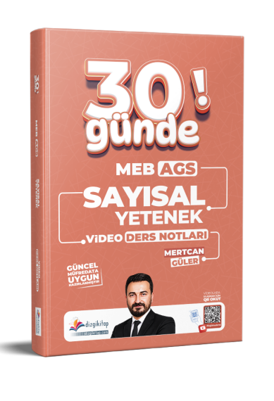 Dizgi Kitap 2027 MEB AGS 30 Günde Sayısal Yetenek Video Ders Notları Mertcan Güler - 1