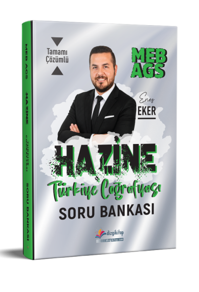 Dizgi Kitap 2027 MEB AGS Hazine Türkiye Coğrafyası Soru Bankası Tamamı Çözümlü Enes Eker - 1