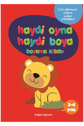 Haydi Oyna Haydi Boya Boyama Kitabı 1 (3-4 Yaş) - Doğan Egmont Yayıncılık