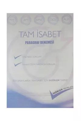 Doğruşık Yayınları - Doğruşık Yayınları YKS KPSS DGS ALES Tam İsabet Paragraf Denemesi