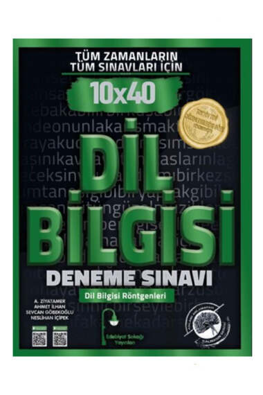 Edebiyat Sokağı Tüm Zamanların Tüm Sınavları İçin Dil Bilgisi 10x40 Deneme - 1