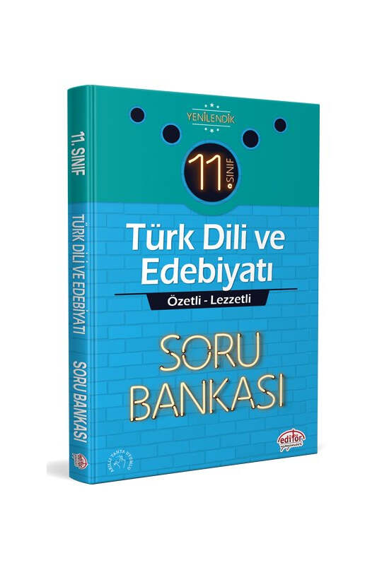Editör Yayınevi 11. Sınıf Türk Dili ve Edebiyatı Özetli Lezzetli Soru Bankası