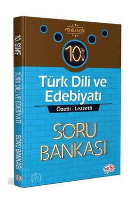 Editör Yayınevi 10. Sınıf Türk Dili ve Edebiyatı Özetli Lezzetli Soru Bankası - 1