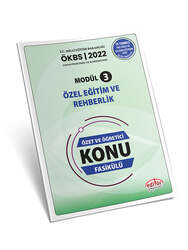 Editör Yayınevi - Editör Yayınları Uzman ve Başöğretmen Modül 3 Özel Eğitim ve Rehberlik Konu Fasikülü
