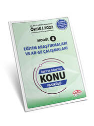 Editör Yayınevi - Editör Yayınevi Uzman ve Başöğretmen Modül 4 Eğitim ve Araştırmaları ve Ar-Ge Çalışmaları Konu Fasikülü