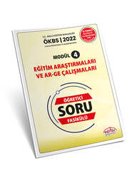 Editör Yayınevi - Editör Yayınevi Uzman ve Başöğretmen Modül 4 Eğitim Araştırmaları ve Ar-Ge Çalışmaları Öğretici Soru Fasikülü