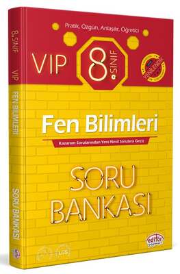 Editör Yayınevi 8. Sınıf VIP Fen Bilimleri Soru Bankası - 1