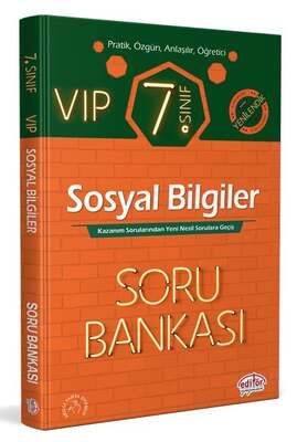 Editör Yayınları 7. Sınıf VIP Sosyal Bilgiler Soru Bankası - 1