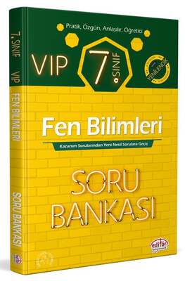 Editör Yayınları 7. Sınıf VIP Fen Bilimleri Soru Bankası - 1