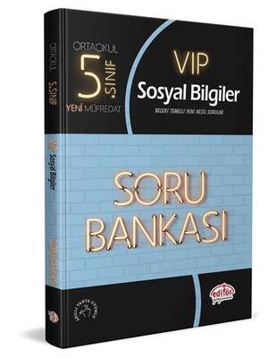 Editör Yayınları 5. Sınıf VIP Sosyal Bilgiler Soru Bankası - 1