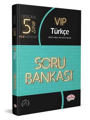 Editör Yayınları 5. Sınıf VIP Türkçe Soru Bankası - 1