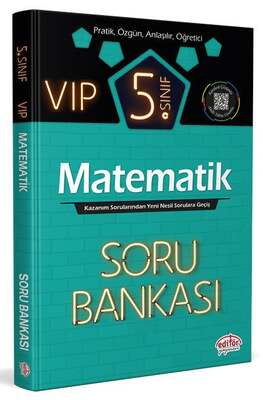 Editör Yayınları 5. Sınıf VIP Matematik Soru Bankası - 1